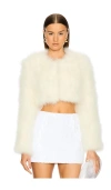 Michael Costello X Revolve Greta Jacket In Ivory