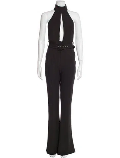 Pre-owned Michael Costello X Revolve Halterneck Jumpsuit W/ Tags In Gray