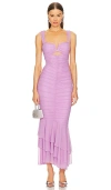 Michael Costello X Revolve Hilary Gown In 淡紫色