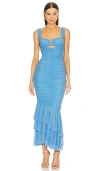Michael Costello Abendkleid Hilary In Blue