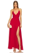 Michael Costello X Revolve Hoku Gown In Red
