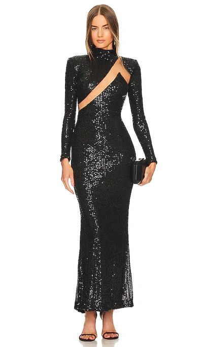 Michael Costello X Revolve Houston Gown In Black