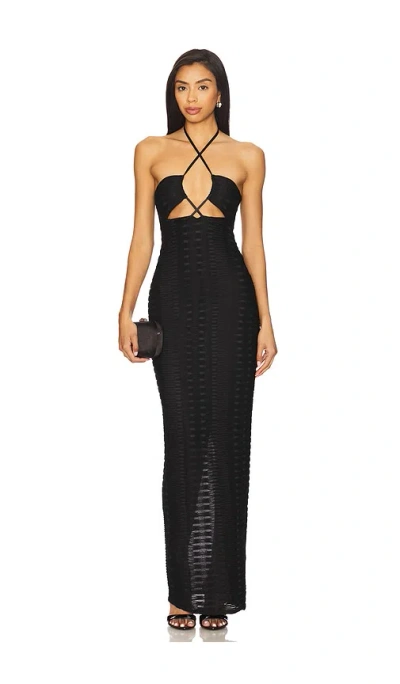 Michael Costello X Revolve Ingrid Maxi Dress In Black