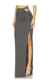 Michael Costello X Revolve Lior Maxi Skirt In Grey
