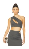 Michael Costello X Revolve Lior Top In Grey