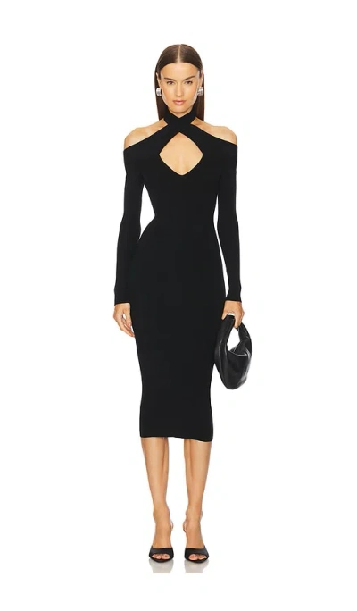 Michael Costello Kleid Lora In Black