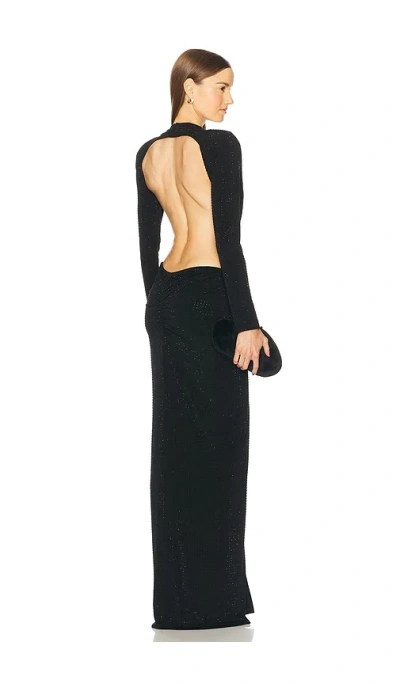 Michael Costello X Revolve Lucci Rhinestone Gown In Black