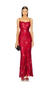 Michael Costello X Revolve Marlene Gown In Red