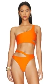 Michael Costello X Revolve Melani Top In Orange