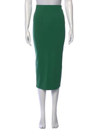 Pre-owned Michael Costello X Revolve Midi Length Skirt In Green