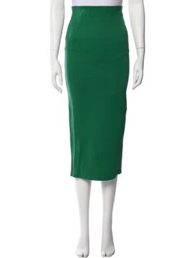 Pre-owned Michael Costello X Revolve Midi Length Skirt In Green