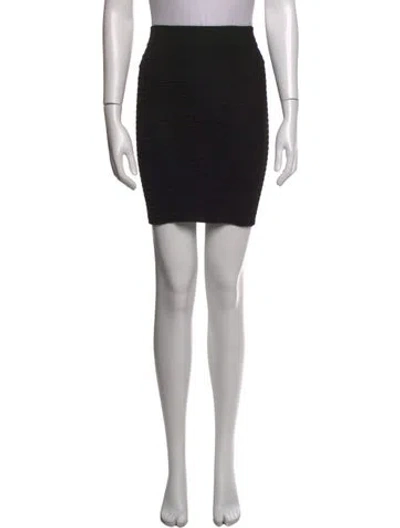 Pre-owned Michael Costello X Revolve Mini Skirt In Black