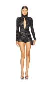 Michael Costello X Revolve Monique Romper In Black