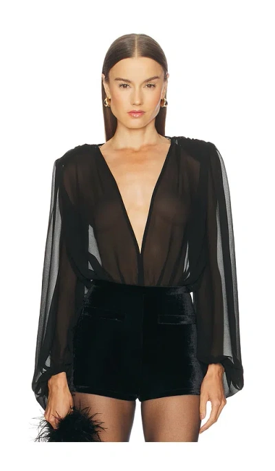 Michael Costello X Revolve Nunzia Bodysuit In Black