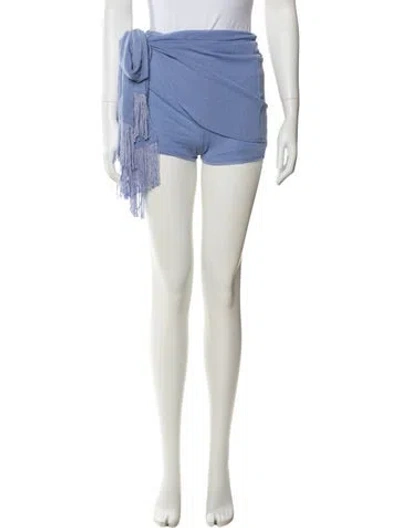 Pre-owned Michael Costello X Revolve Nylon Bateau Neckline Romper W/ Tags In Blue