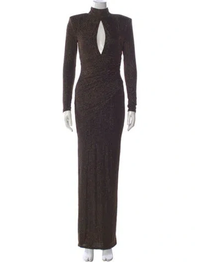 Pre-owned Michael Costello X Revolve Nylon Long Dress W/ Tags In Multi