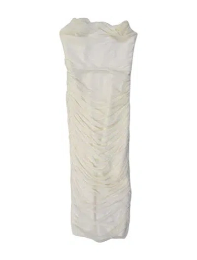 Pre-owned Michael Costello X Revolve Nylon Mini Dress In Neutral