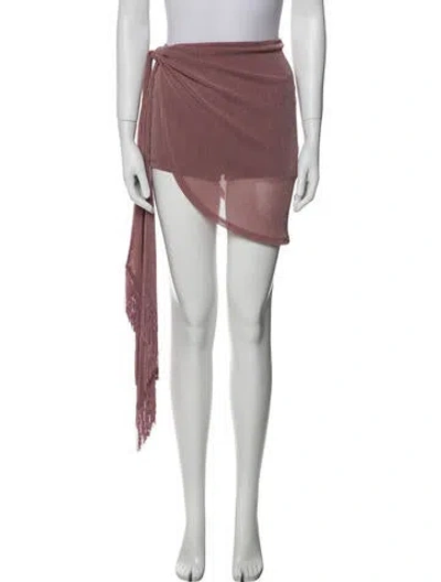 Pre-owned Michael Costello X Revolve Nylon Mini Shorts In Purple