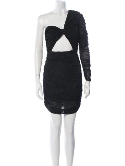 Pre-owned Michael Costello X Revolve One-shoulder Mini Dress In Multi