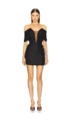 Michael Costello X Revolve Oscar Mini Dress In 黑色