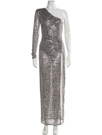 Pre-owned Michael Costello X Revolve Patterned Long Dress In Multicolor