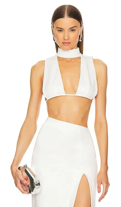 Michael Costello X Revolve Portia Bra Top In 象牙白