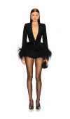 Michael Costello X Revolve Raisa Romper In Black