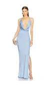 Michael Costello X Revolve Raquel Gown In 淡蓝色