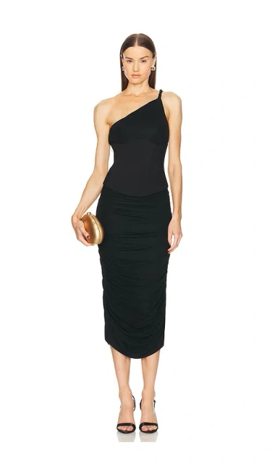 Michael Costello X Revolve Rinxent Midi Dress In Black