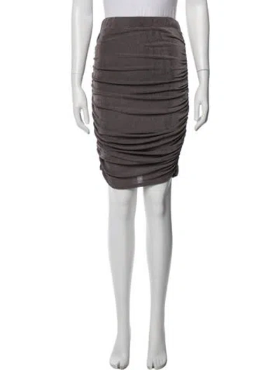 Pre-owned Michael Costello X Revolve Ruffle Embellishment Knee-length Skirt W/ Tags In Purple