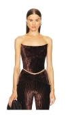 Michael Costello X Revolve Ryliana Top In Chocolate