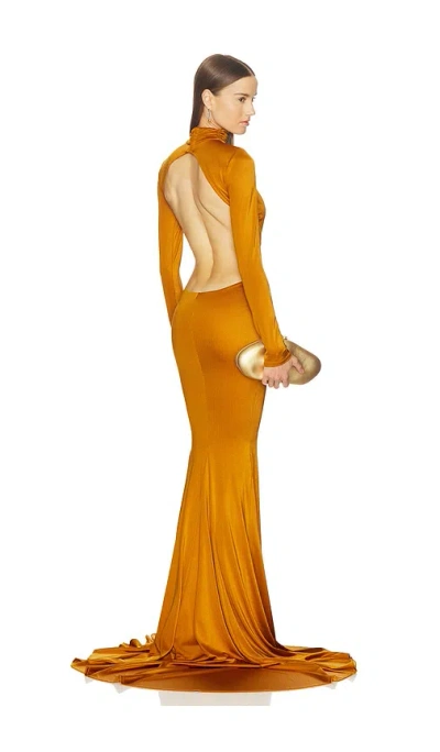 Michael Costello X Revolve Salima Gown In Orange