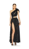 Michael Costello Abendkleid Scarlett In Black