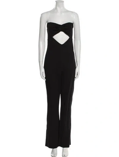 Pre-owned Michael Costello X Revolve Strapless Jumpsuit In Black