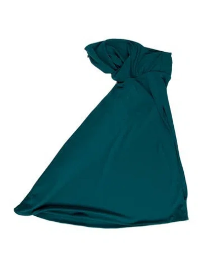 Pre-owned Michael Costello X Revolve Strapless Long Dress In Blue