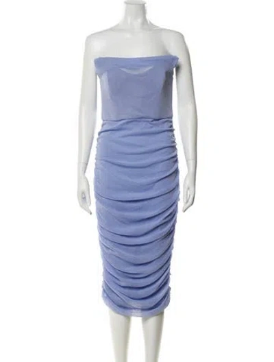 Pre-owned Michael Costello X Revolve Strapless Mini Dress