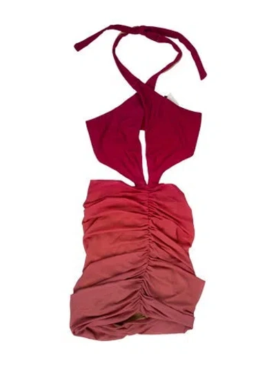 Pre-owned Michael Costello X Revolve Strapless Mini Dress In Pink