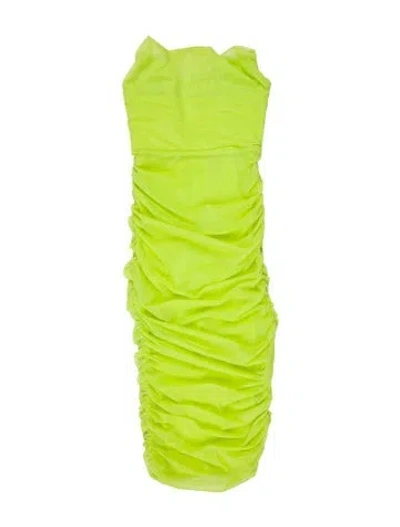 Pre-owned Michael Costello X Revolve Strapless Mini Dress W/ Tags In Green