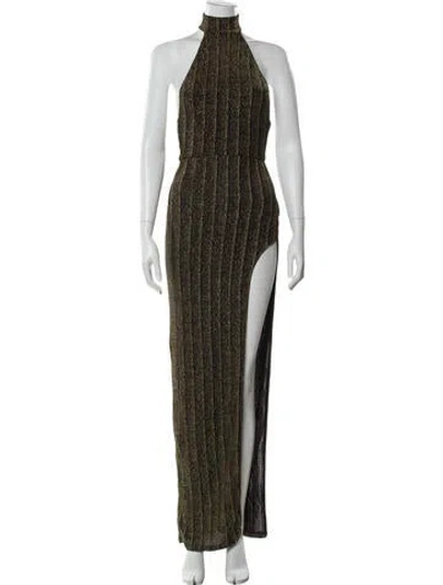 Pre-owned Michael Costello X Revolve Striped Long Dress In Multi