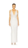 Michael Costello X Revolve Terrence Gown In 象牙白