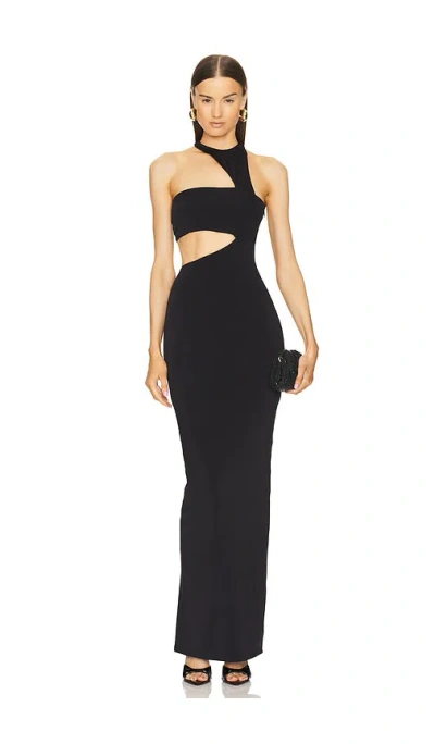 Michael Costello X Revolve Trinity Maxi Dress In 黑色