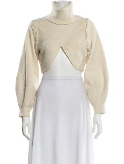 Pre-owned Michael Costello X Revolve Turtleneck Sweater In Neutral