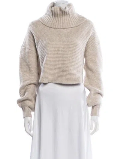 Pre-owned Michael Costello X Revolve Turtleneck Sweater In Neutral