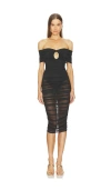 Michael Costello X Revolve Umanzor Midi Dress In Black