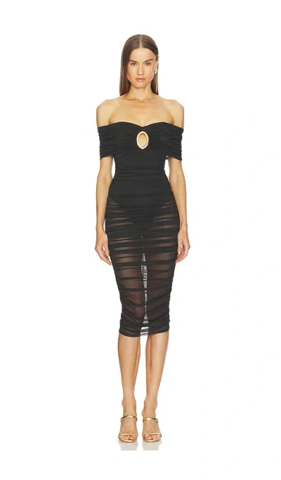 Michael Costello X Revolve Umanzor Midi Dress In Black
