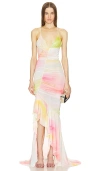 Michael Costello Abendkleid Venice In Ivory