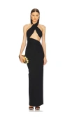 Michael Costello X Revolve Victoria Gown In 黑色