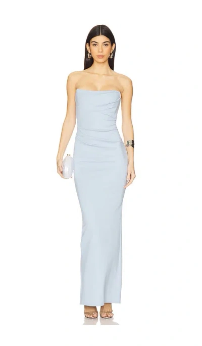 Michael Costello X Revovle Briggs Gown In Baby Blue