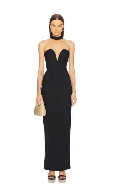 Michael Costello X Revovle Daija Gown In 黑色