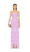 Michael Costello X Revovle Giana Gown In 淡紫色